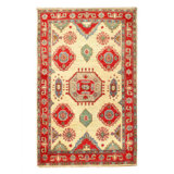 Fine Hand knotted Kazak 2'8"X 4'