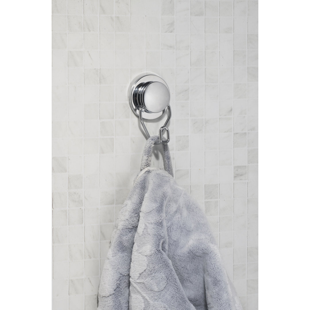 Croydex Stick 'n' Lock Chrome Wall Mounted Robe Hook