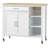 Landau Solid Wood Top Kitchen Cart