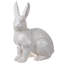 Figurine de lapin en céramique ivoire