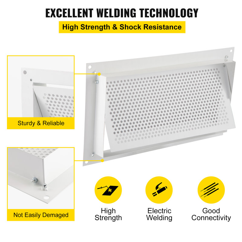 VEVOR 1.97'' W x 18.3'' L Louver / Gable Vent