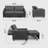 Pull-Out Sleeper Sofa with Reversible Separate Ottoman, Convertible Upholstered Sofa Bed with Adjustable Backrest, Space-Saving L-Shaped Couch for Apartment & Office