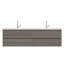 Ensemble de meuble-lavabo double mural 72 po Arjina-785711397