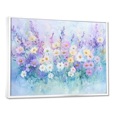 Lavender Colors Wildflower Bouquet IV - Bouquet Wall Art Print