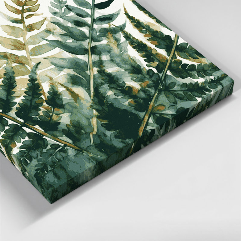 Art mural sur toile Botanical Lady Fern, H 32 po x l 32 po