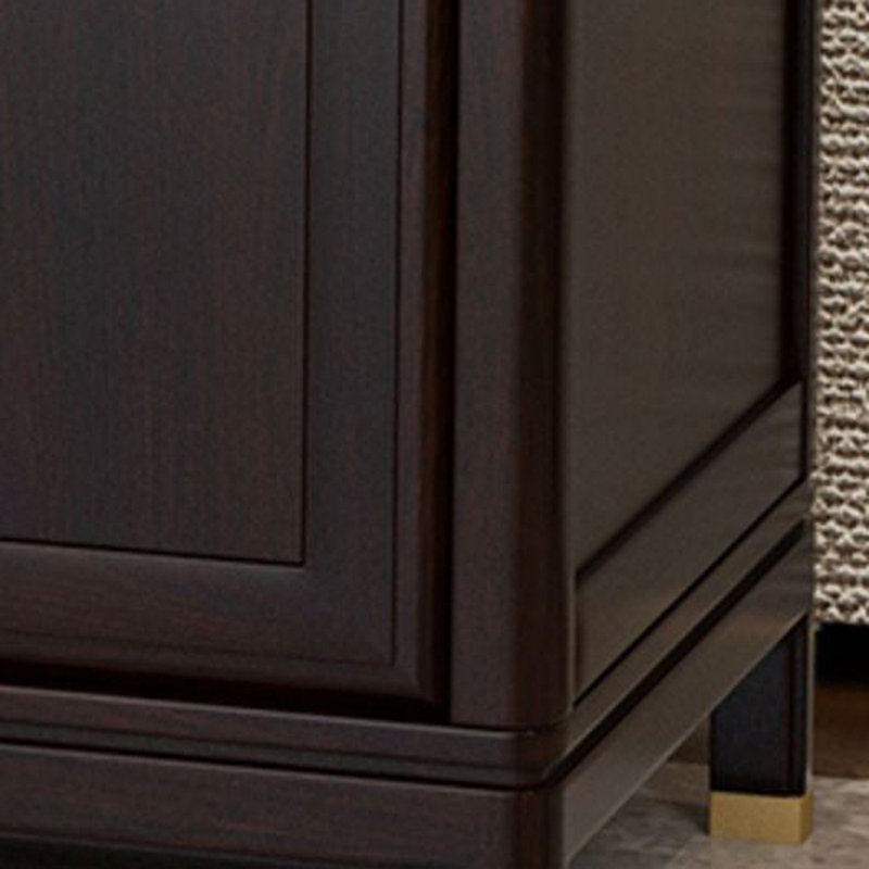 Chinese Style Solid Wood Sideboard, Brown