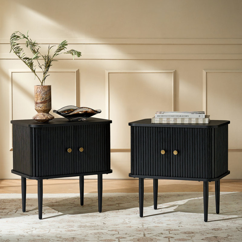 Ensemble de 2 tables de bout Vetter Modern, Noir