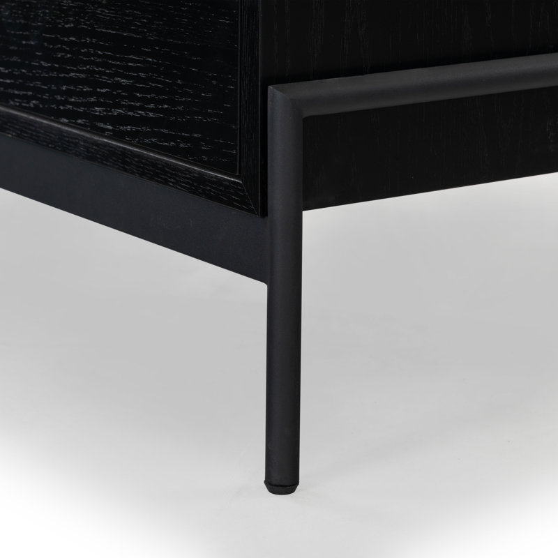 Chandri 2 - Drawer Nightstand, Brown/Black