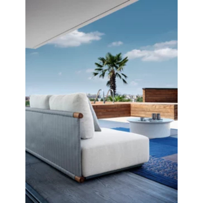 Brise Coffee Table, Cream, 18.11" Diameter