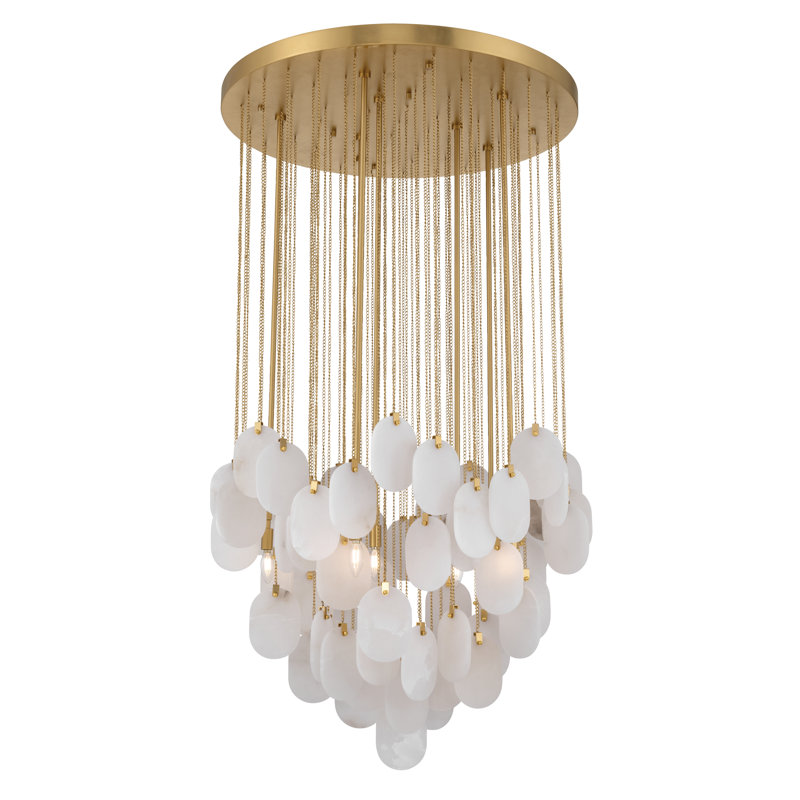 Luminaire suspendu 8 lumières 35,5 po Velisse, H 44 po x l 35,5 po x P 35,5 po, 8 lumières