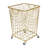 Metal Deep Set Metal Mesh Laundry Basket Storage Cart with Wheels and Handles-62972723-62972726