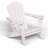 Oversize Foldable Adirondack Chair HDPE Weather-Resistant Firepit Chair With Cup Holder-971003476