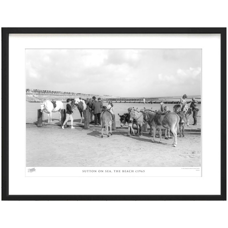 Sutton On Sea, The Beach C1965 by Francis Frith - Single Picture Frame Print, 45cm H x 60cm W x 2.3cm D