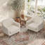 Chaise d'appoint Kaya Modern Upholstery - ensemble de 2-1842641815