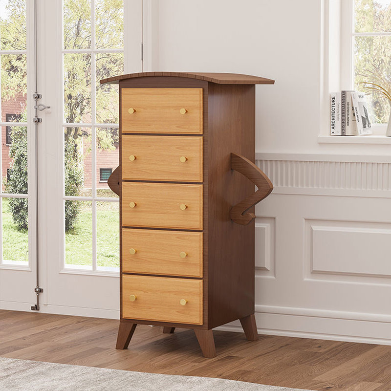 Armoire décorative pour robot, Noyer