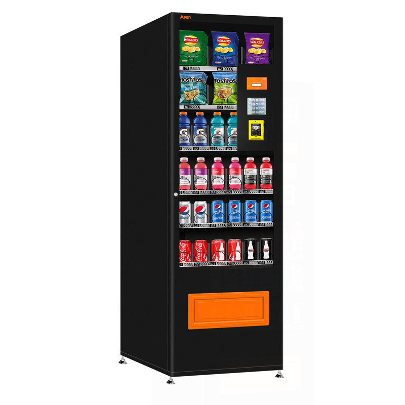 36 Slots Snacks Drink Commercial Vending Machine With Card Reader
