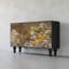Aesthetic paint spray pattern four doors sideboard