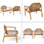 Fauteuil club avec coussin, ensemble de 2