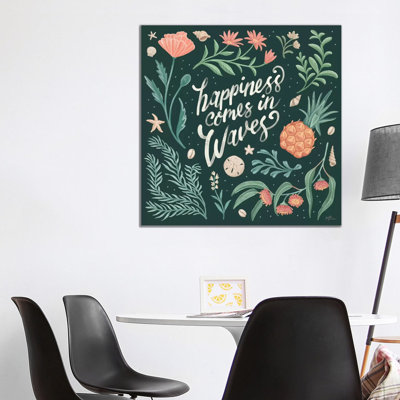 Seaside Botanical by Janelle Penner - Wrapped Canvas Gallery-Wrapped Canvas Giclée