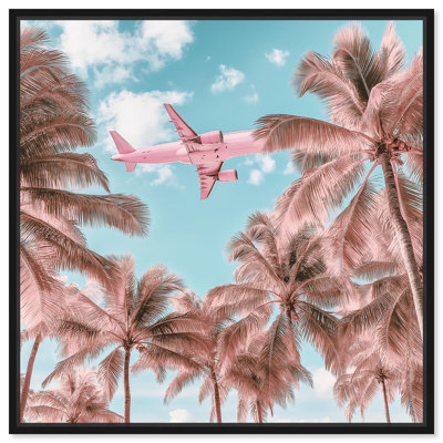«Jet Set to Paradise» Glam Beach Art par Art Remedy