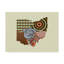 «Ohio State Map» par Buckey, impression sur toile tendue-27490821