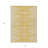 3' X 5' Gold And Ivory Abstract Washable Indoor Outdoor Area Rug