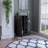 Bar Cart, 2 External Shelves, 4 Casters, 6 Built-In Wine Rack, Single Door Cabinet --1766296895
