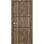 Porte intérieure moderne en bois avec quincaillerie | Planum 0014 noyer | Garnitures à panneau simple | Portes de salle de bain robustes
