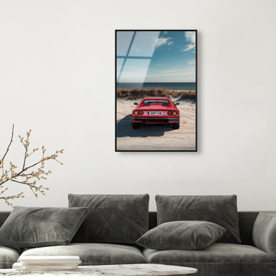 Surftime Car Canvas Transportation Print by Oliver Gal
