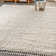 Felicdad Shag Plush Tassel Cream Rug