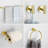 6 - Piece Bathroom Hardware Set Towel Holder Set-91992836