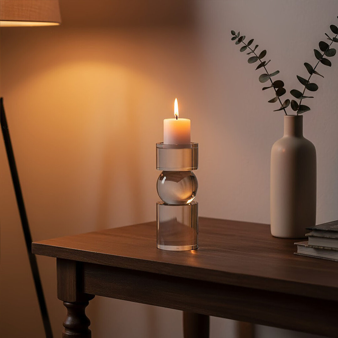 Glass Tabletop Tealight Holder