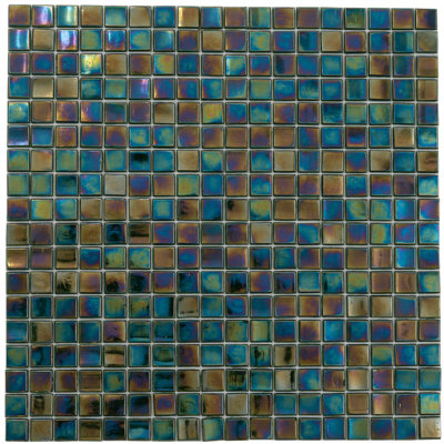 Skosh 0.6" x 0.6" Glass Grid Mosaic Wall & Floor Tile 