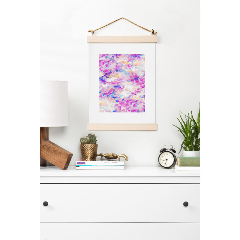 Toile de peinture magenta, H 20 po x l 16 po x P 0,13 po