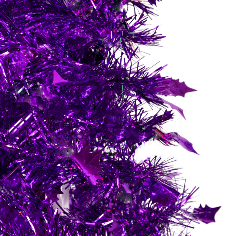 Arbre de Noël artificiel pop-up 4 pi mauve non éclairé