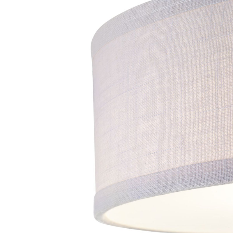 Chantey Linen Flush Mount, Brushed Nickel