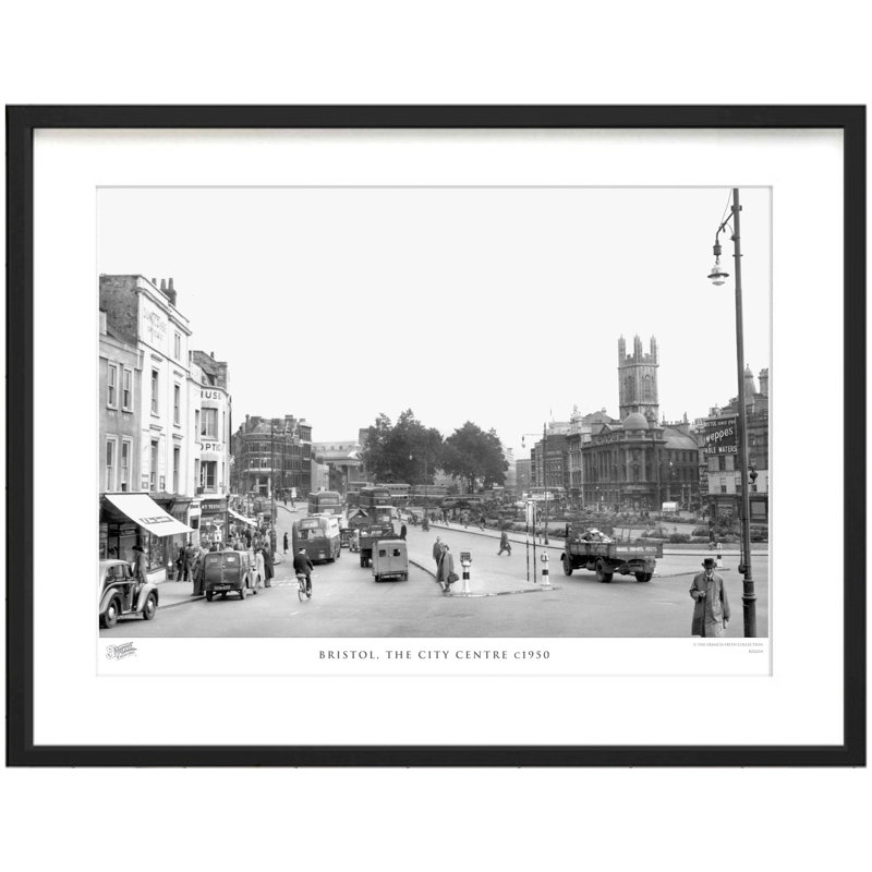Bristol, The City Centre C1950 - Single Picture Frame Print, 60cm H X 80cm W x 2cm D