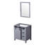 Meuble-lavabo gris foncé l 30 po x P 22 po avec miroir 28 po-2028088058