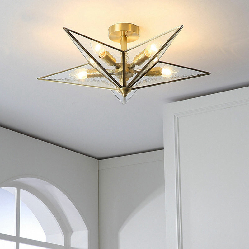 Lustre rétro 5 lumières