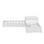 Lit plateforme simple en L avec lit gigogne, bureau et tiroirs-114404391