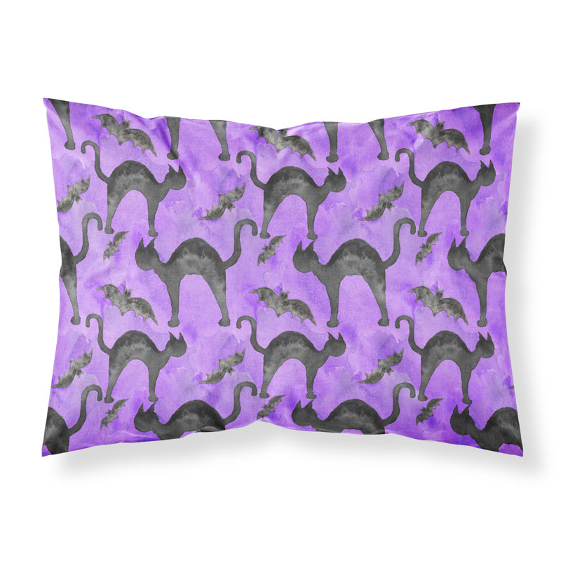 Taie d’oreiller de chats d’halloween aquarelle