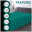 Premium Cotton Blend Plain Dyed Valance Sheet | Soft Durable and Breathable Luxury Bed Sheet for Ultimate Comfort-35991549-35991541