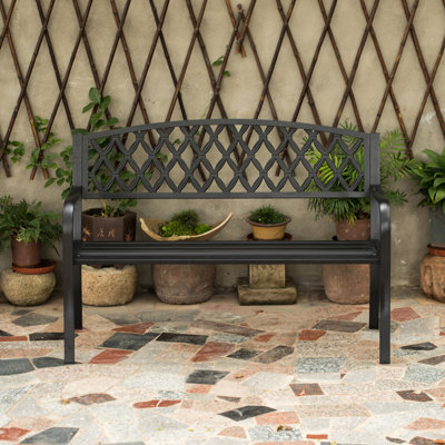 Banc de parc en métal Barty