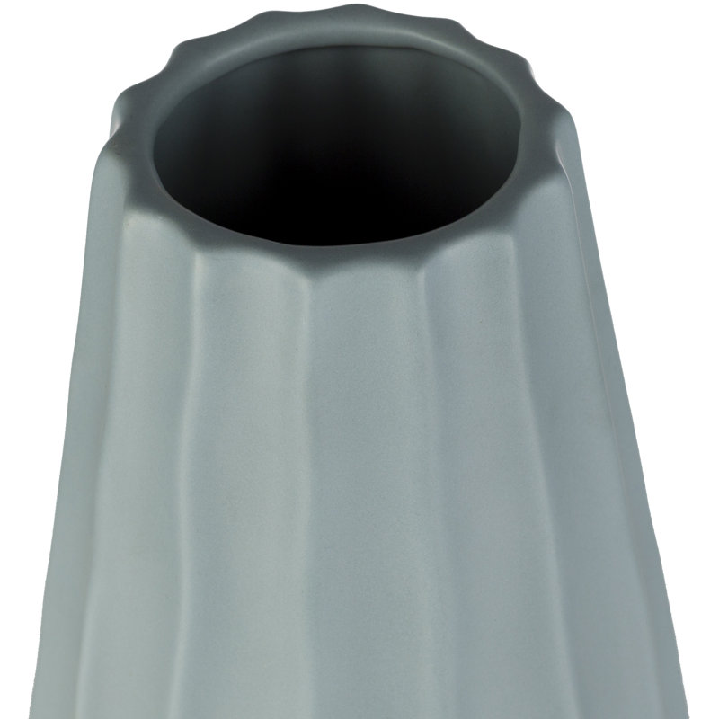 Ivory 17'' Ceramic Table Vase, Pale Blue