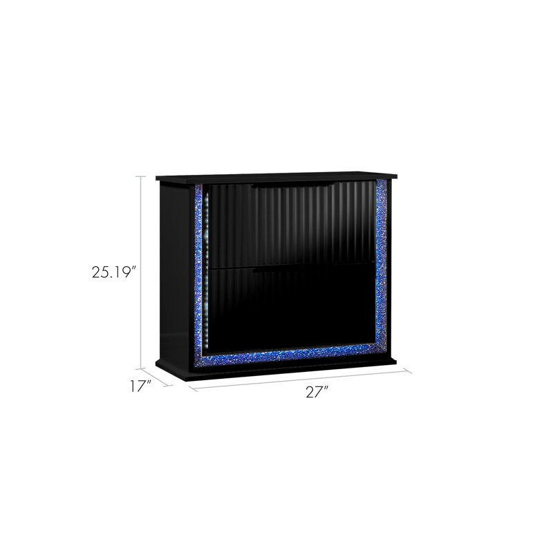 Table de chevet Eamie, Noir