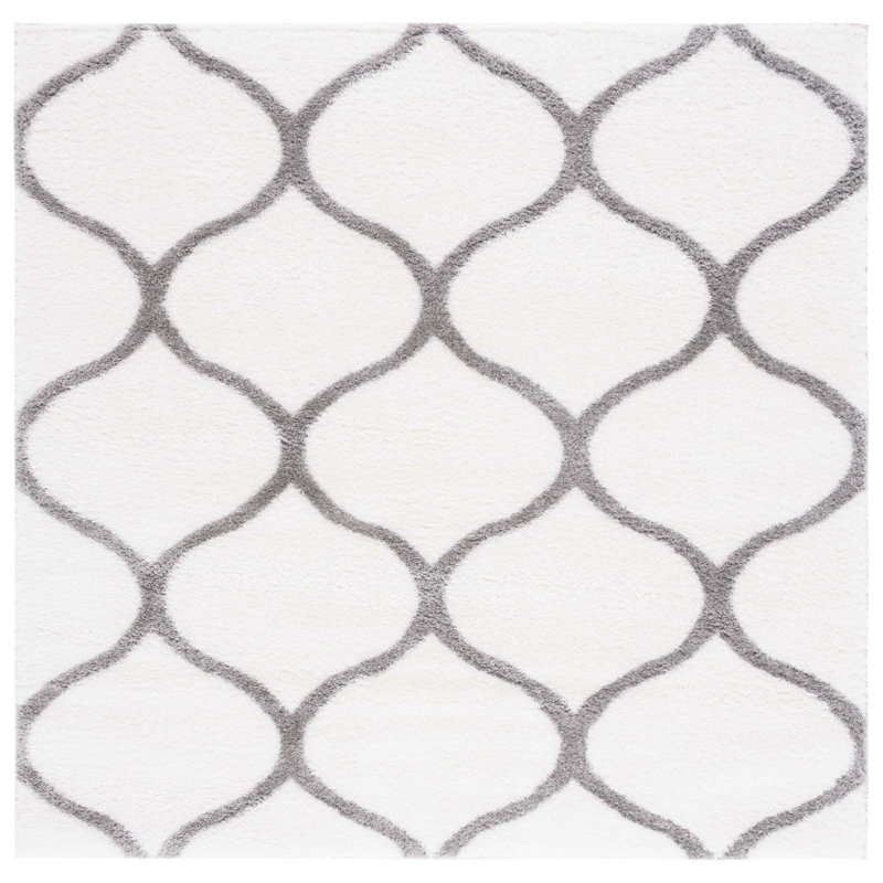 Tahoe Shag Performance Geometric Rug, Square 6'7"