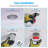 3 Inch 7w Fire Rated Gimbal Led Recessed Light, 5cct Dimmable Canless Downlight With J-box