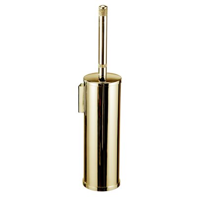 Zenor 16"" Metal Wall Mounted Toilet Brush and Holder -  Mercer41, 71E8863772A84140BA1BF3EBE22045CA