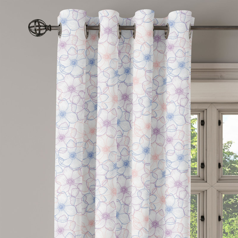 Sateen Blackout Curtains / Drapes Single Panel