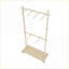 Portemanteau en bois massif avec 6 cintres, tablette réglable, roulettes Conception peu encombrante | Vieux pin | Bois